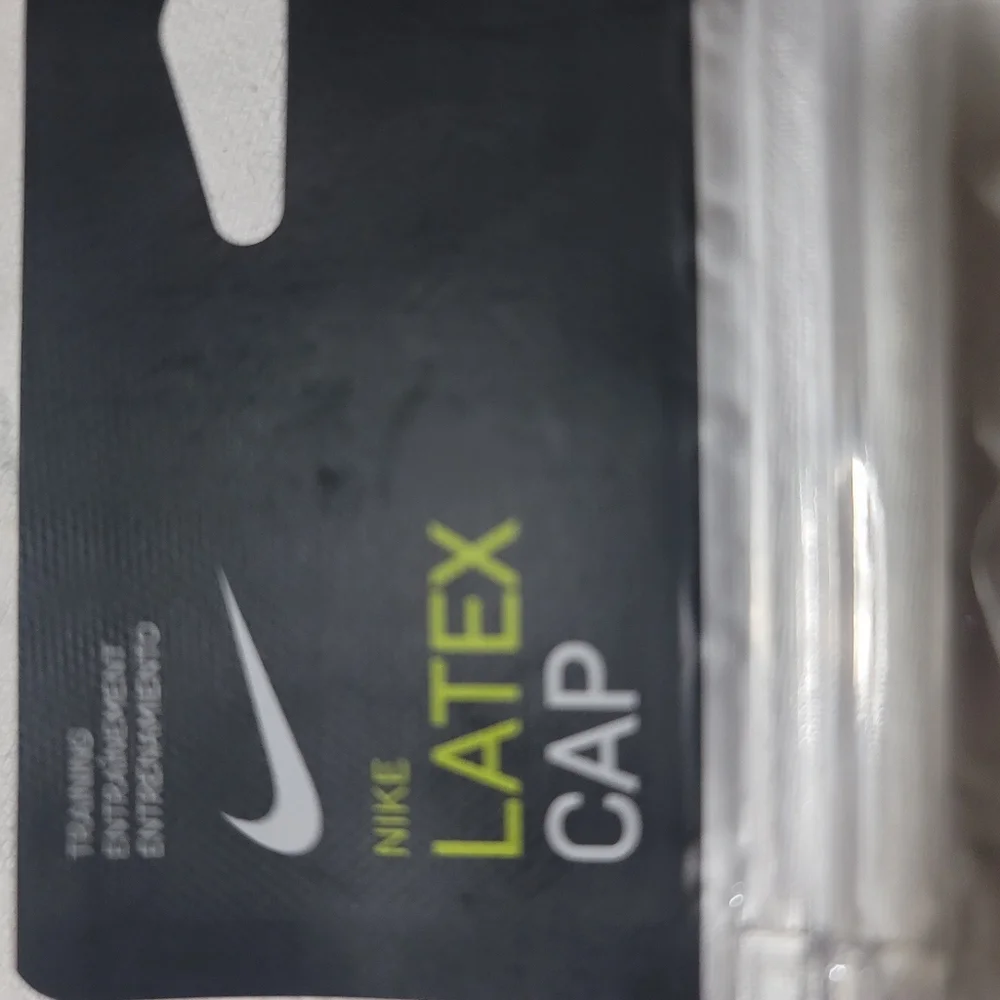 Nike White Latex Training Swim Cap Fina Approved